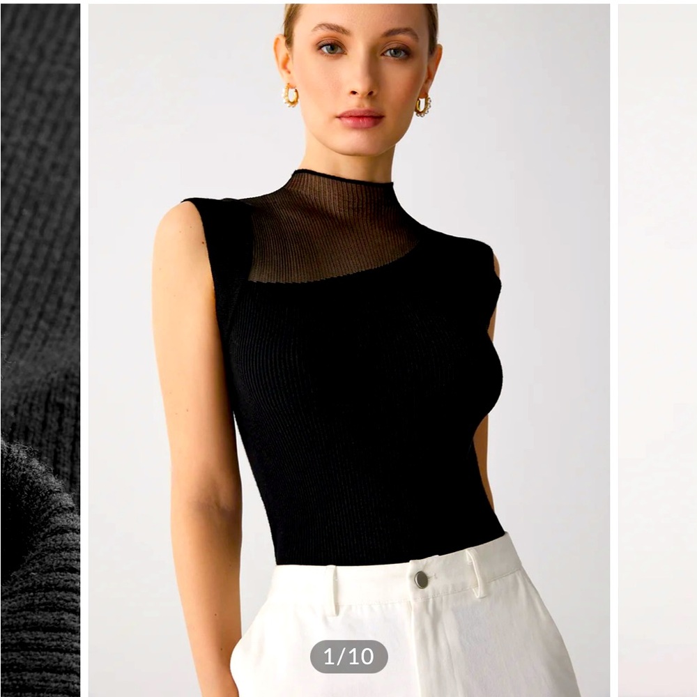 Knit tank top